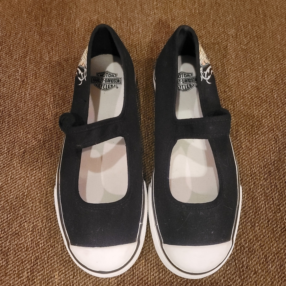 Harley Davidson Canvas Shoes size 3